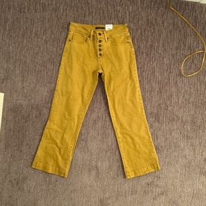 Lucky Brand Ava Mid Rise Crop Mini Boot Denim Jeans